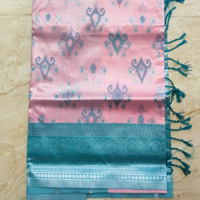 Silver Pattu - Light Pink - Image 2
