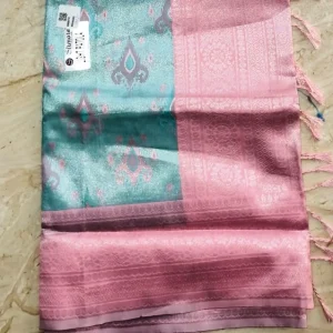 Silver Pattu - Pink