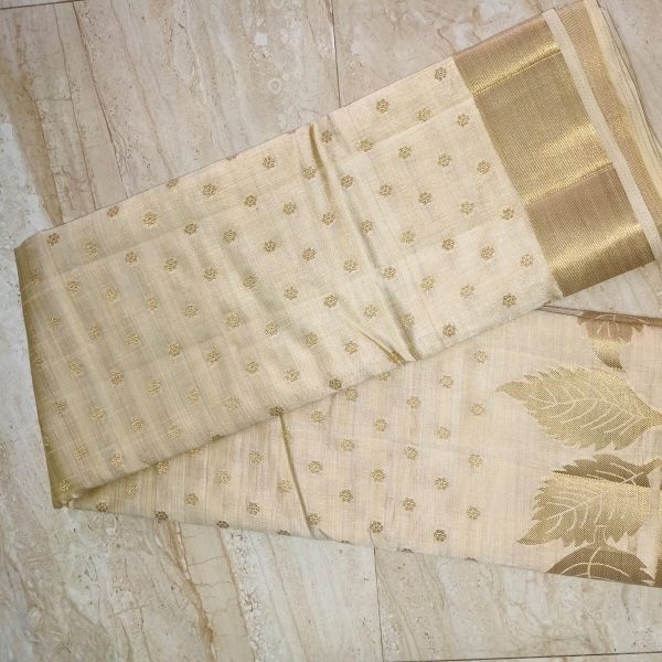 Ethnic Fancy Saree - Gold Tone - Image 2