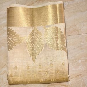 Ethnic Fancy Saree - Gold Tone