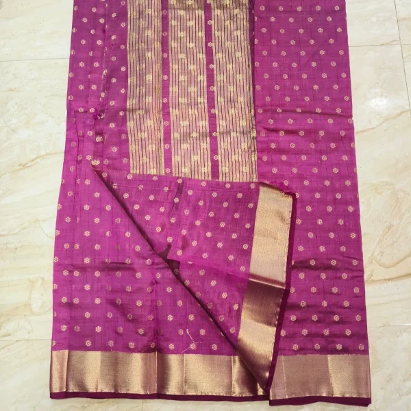 Ethnic Fancy Saree - Pink - Image 2