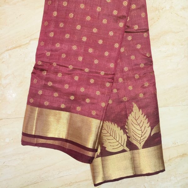 Ethnic Fancy Saree - Brown - Image 2