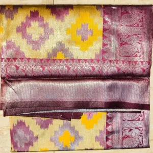 Copper Pattu - Yellow