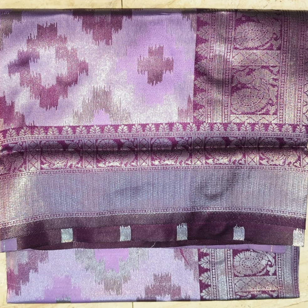 Copper Pattu - Light Pink