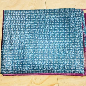 Moonga Tussar Silk - Blue