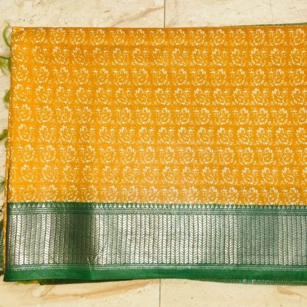 Moonga Tussar Silk - Yellow