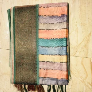 Tusser Silk Strips Saree